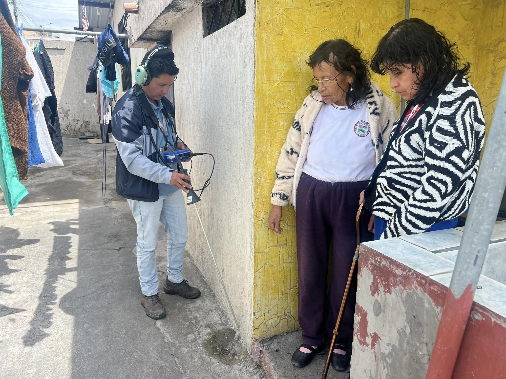 Geófono para detección de fugas de agua 